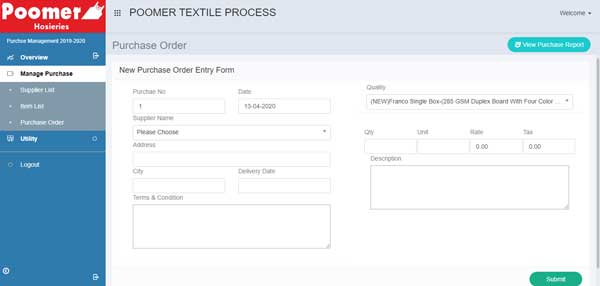 TEXTILE MANAGEMENT SOFTWARE